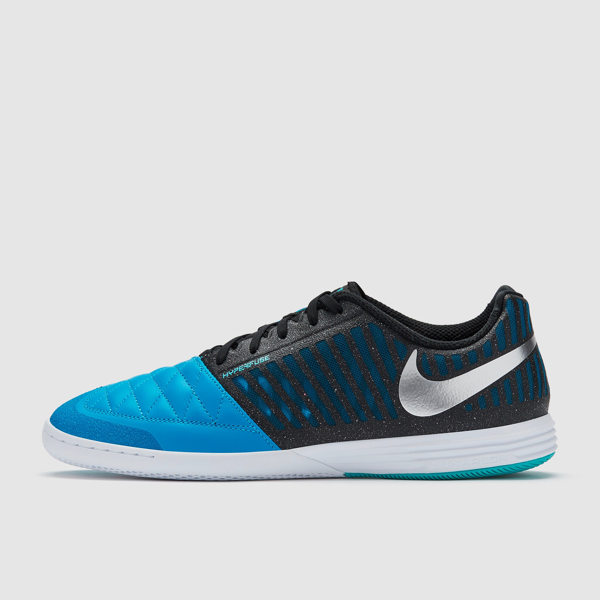 Nike LunarGato II - Mtlc Silver/Black/Neptune Blue - Adult Cleats