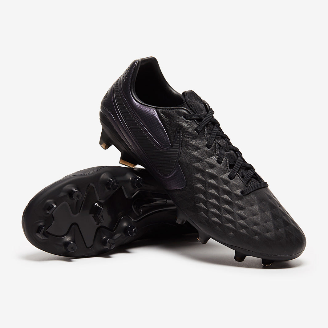 Nike Tiempo Legend VIII Pro FG - Black/Black - Firm Ground - Mens