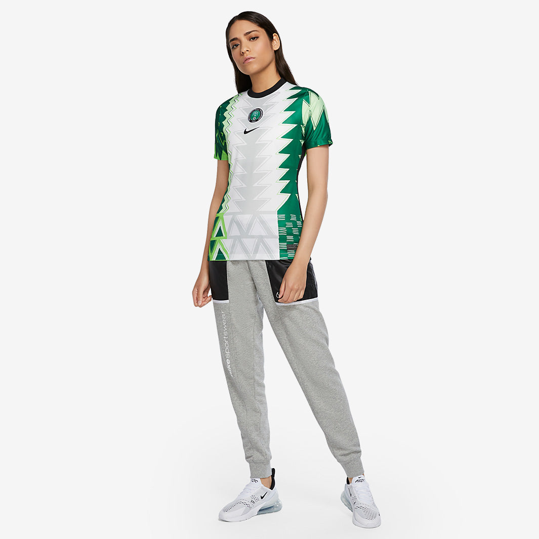 Nike Nigeria 20/21 Womens Home Stadium Jersey - White/Black