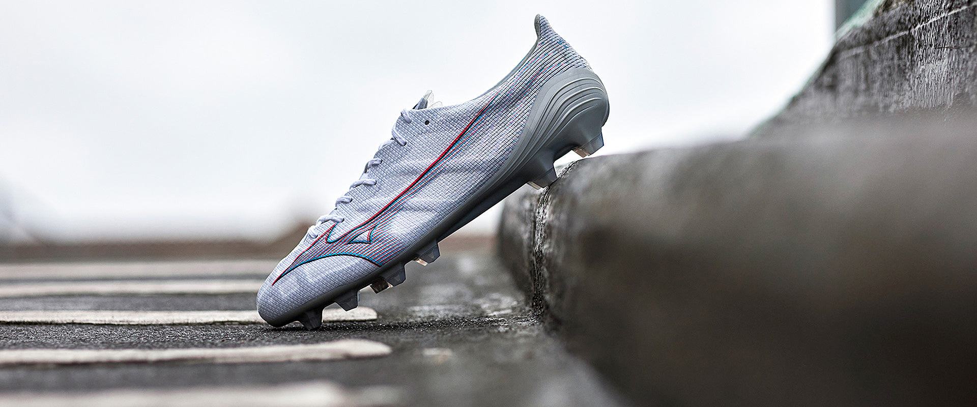 Mizuno Alpha Made In Japan FG - White/Ignition Red - Mens Boots