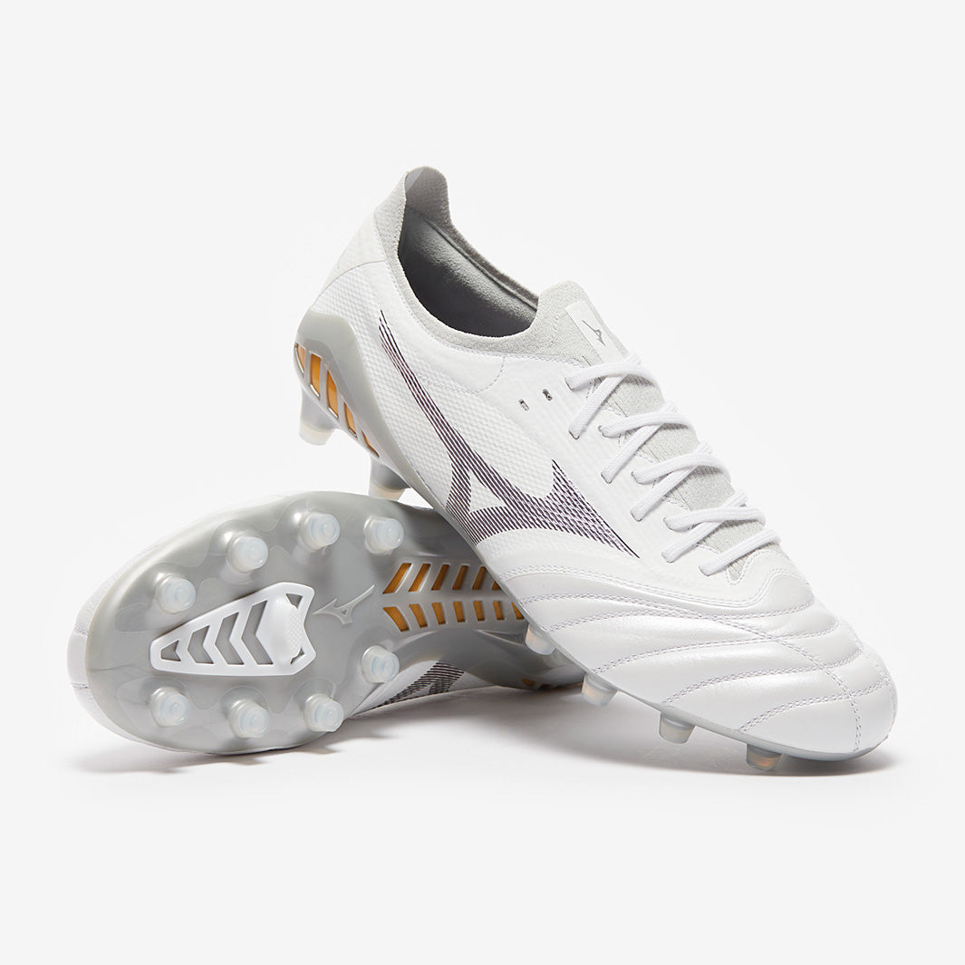 Mizuno Morelia III BETA Elite FG - White/Grey - Mens Boots