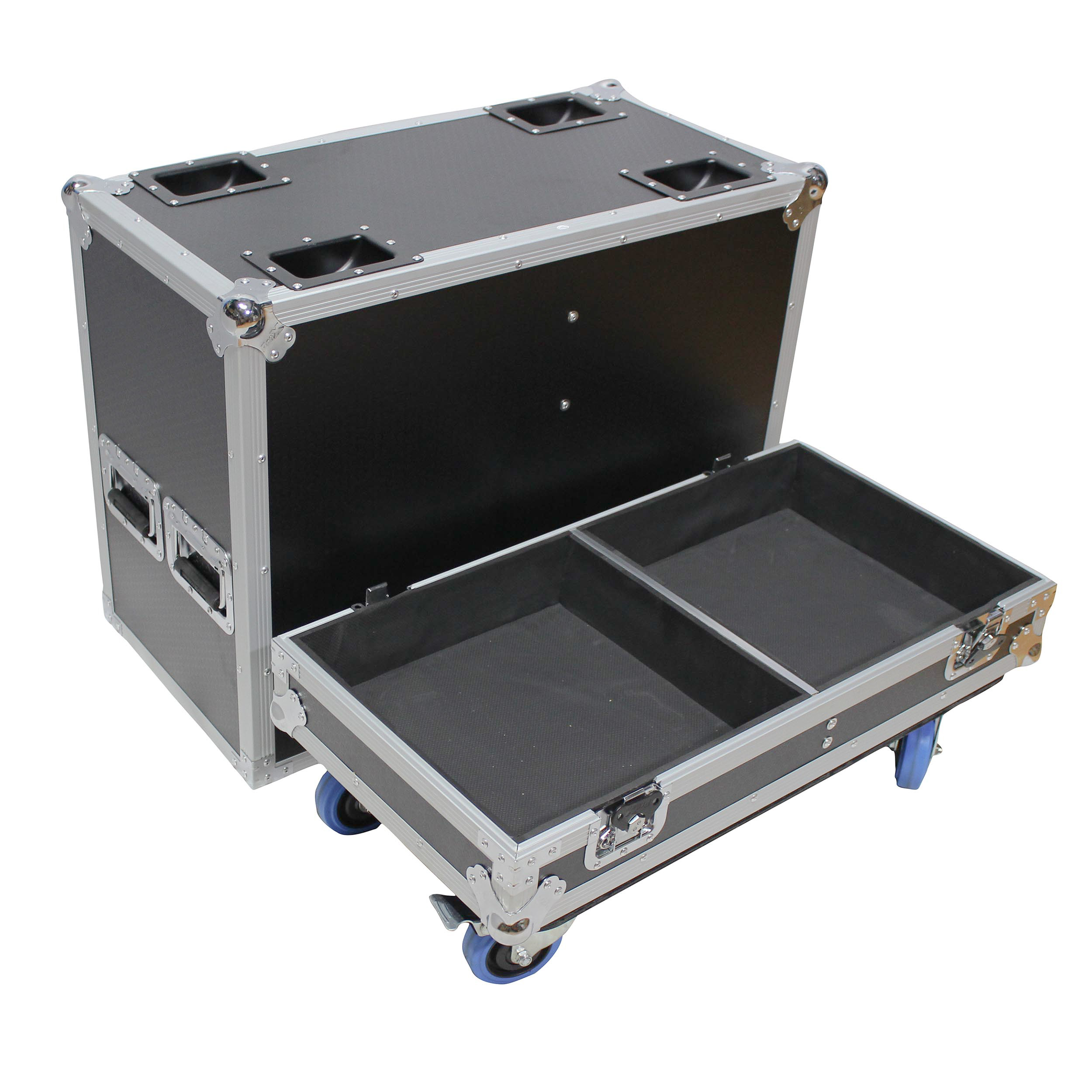 ProX X-RCF-NX15SMA Stage Monitor Flight Case for 2 RCF NX 15-SMA W