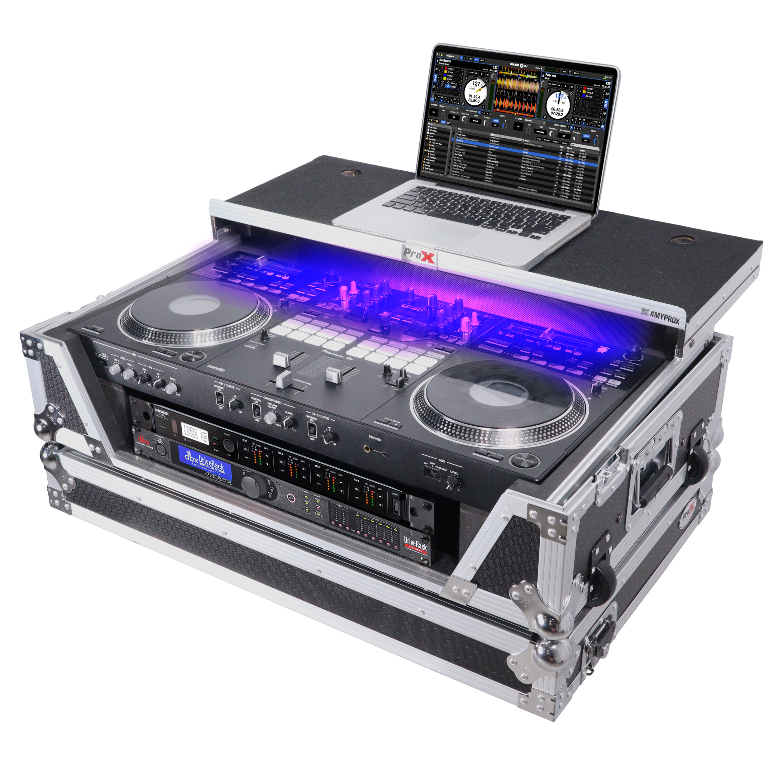 ProX XS-REV71K2U WLT LED ATA Style Flight Case for Pioneer DDJ