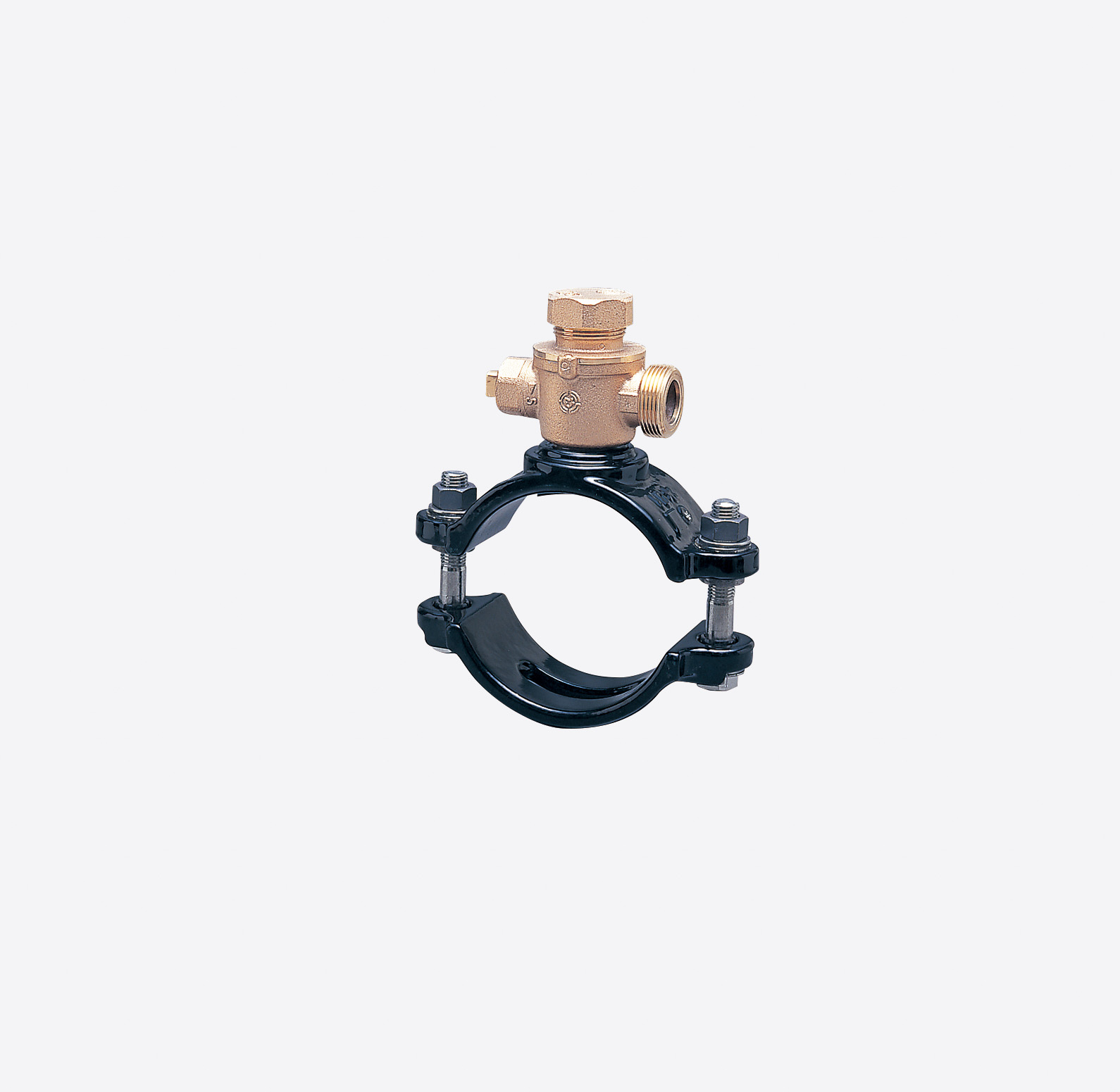 サドル付分水栓 前澤オリジナル（M型）A（ボ－ル式） ビニル管（VP