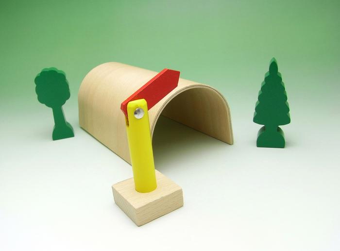 木のおもちゃ カルテット / トンネル4点セット|ミッキィ(ミッキー)社