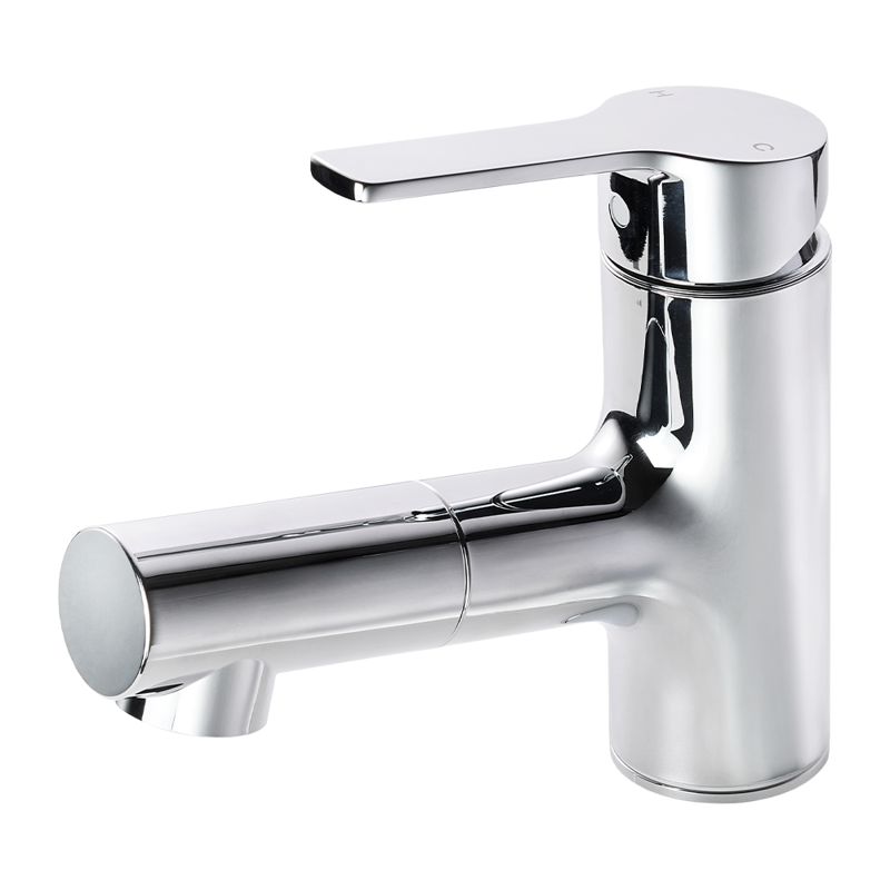 ニッケルサテン水栓 ストレート混合栓ショート | KB-TP005-02-G141