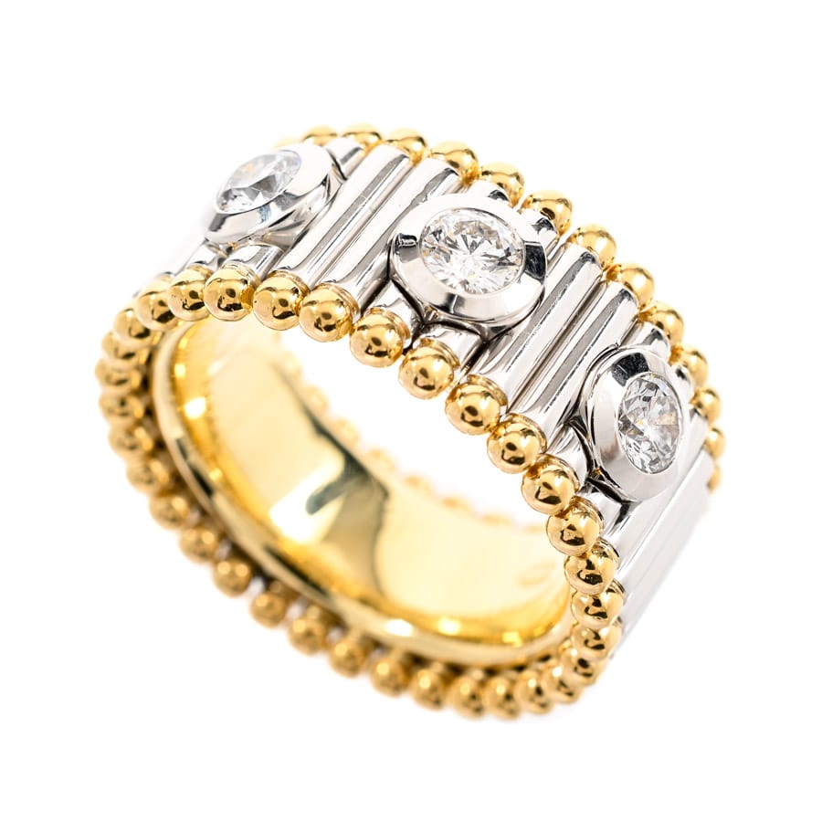 ダイヤ リング | プラチナ950/K18イエローゴールド(Pt950/K18YG