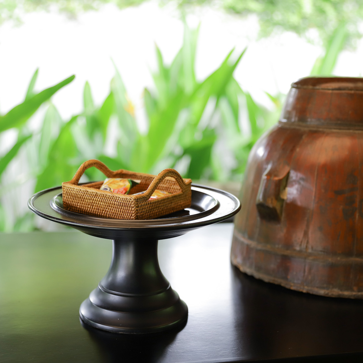 正方形取手付きトレイSS (TRY316) Rosily(ロージリー) バリ島 アタかご