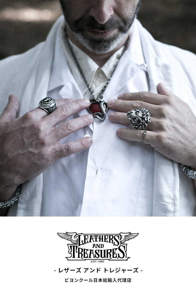 楽天市場】[公式] Leathers and Treasures ブレスレット メンズ