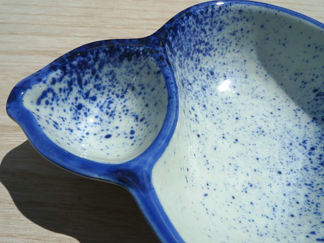 吹墨ひょうたん向付 松斎 - 京焼清水焼 松韻堂