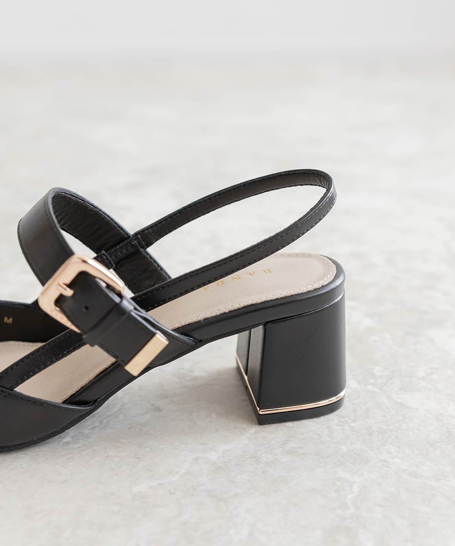 ゴールドパーツバックストラップパンプスRANDA公式サイト