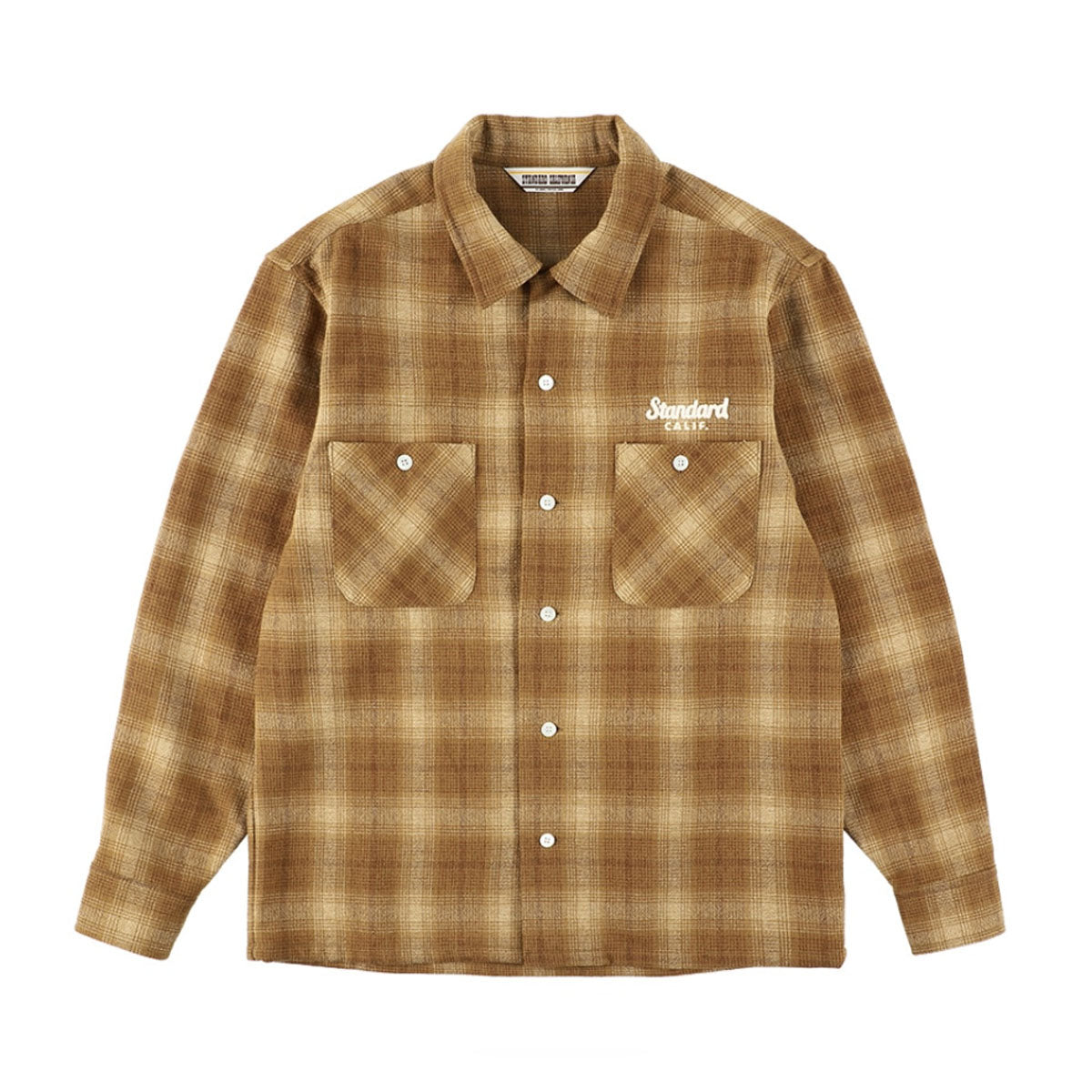 STANDARD CALIFORNIA]SD Wool Check Shirt/BROWN(SHOLA300) – R&Co.