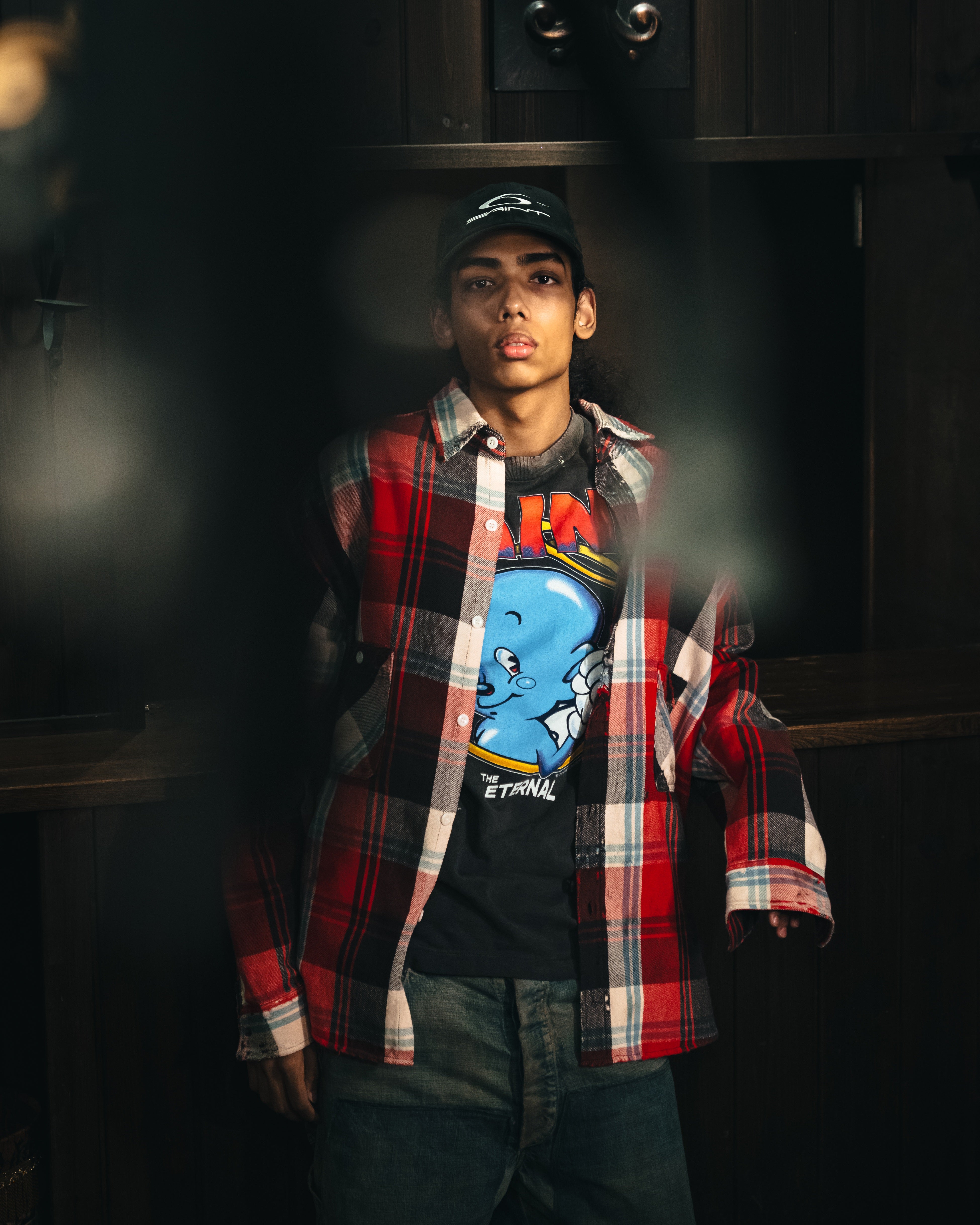 SAINT Mxxxxxx]FLANNEL SHIRT /CHECK/RED/GRAY(SM-HR1-0000-043) – R&Co.