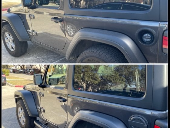 RedRock Fuel Filler Door Cover; Matte Black (18-25 Jeep Wrangler