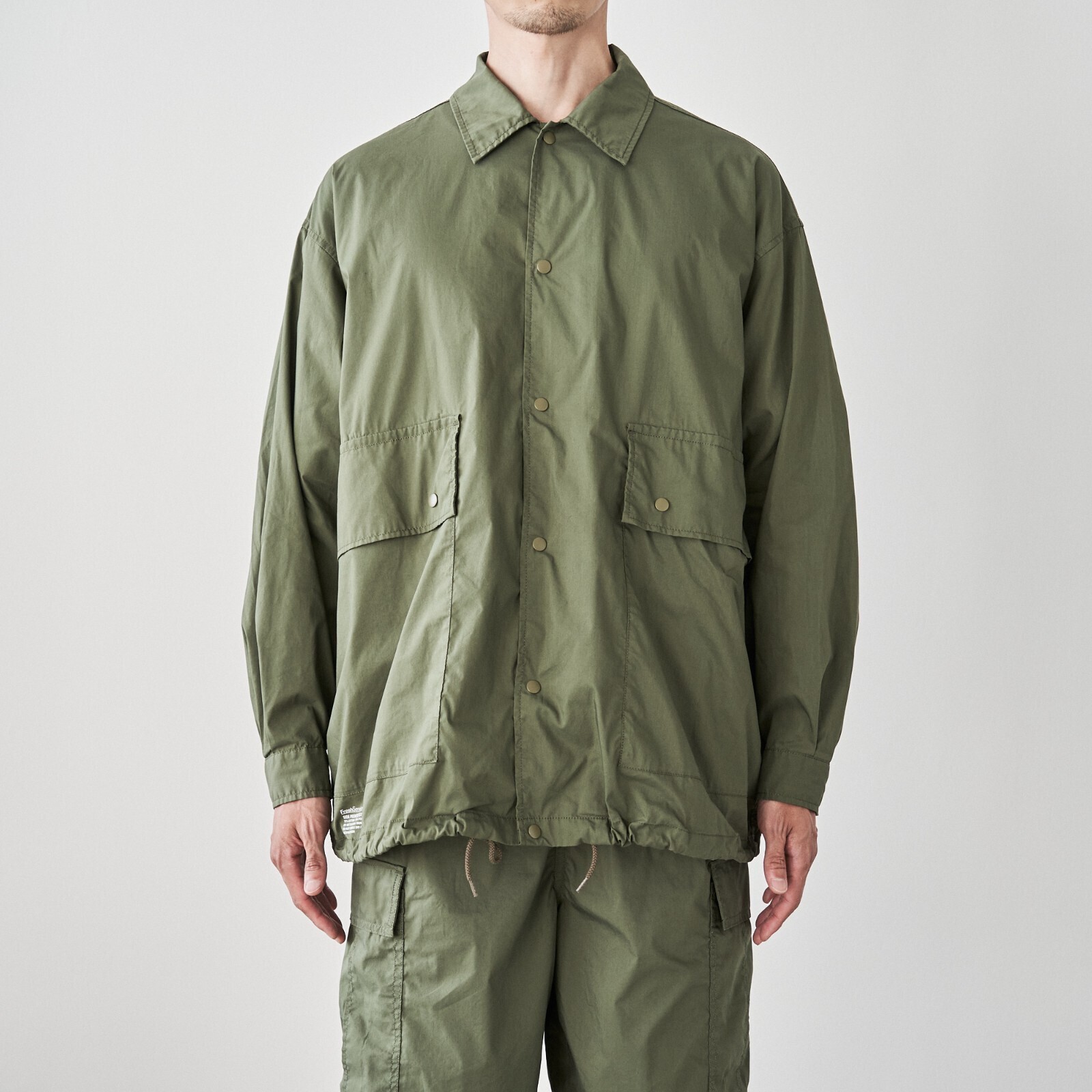 サイドポケット ストレッチオーバーシャツ - フレッシュサービス