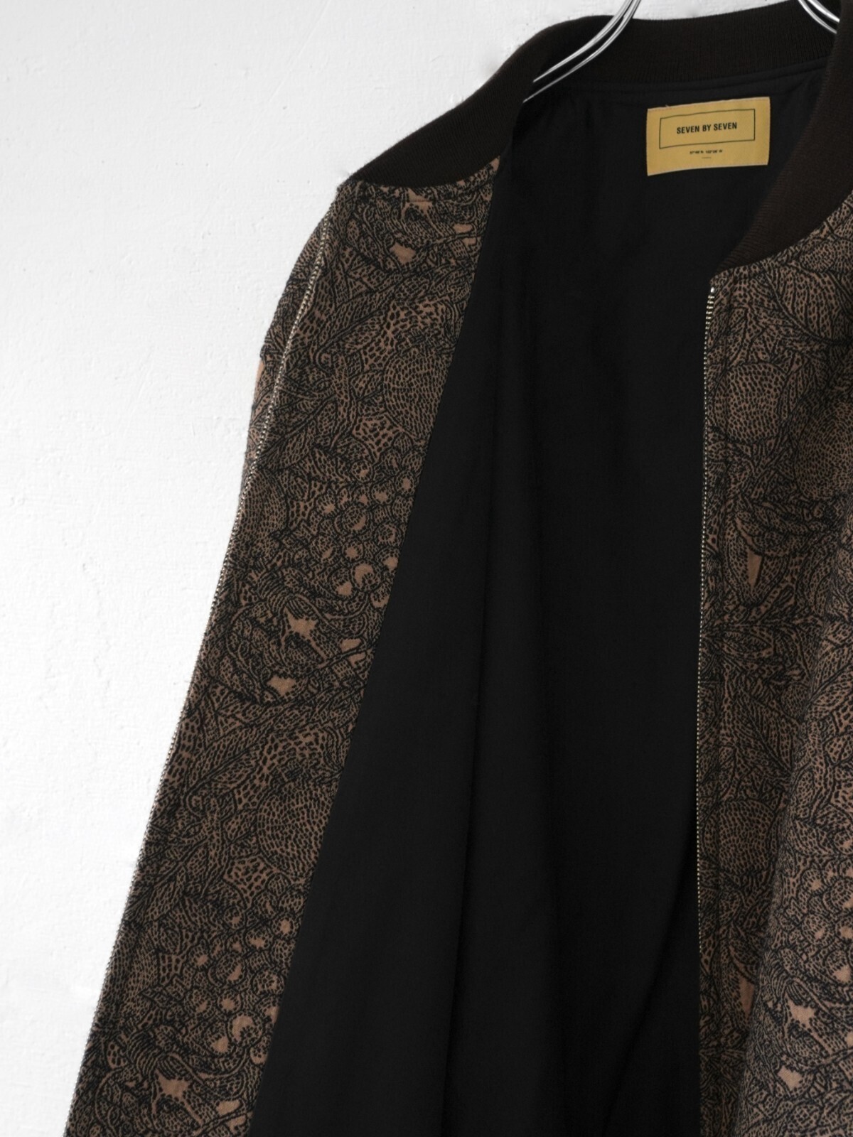 刺し子ジャカードブルゾン -フルーツパターン- - セブンバイセブン