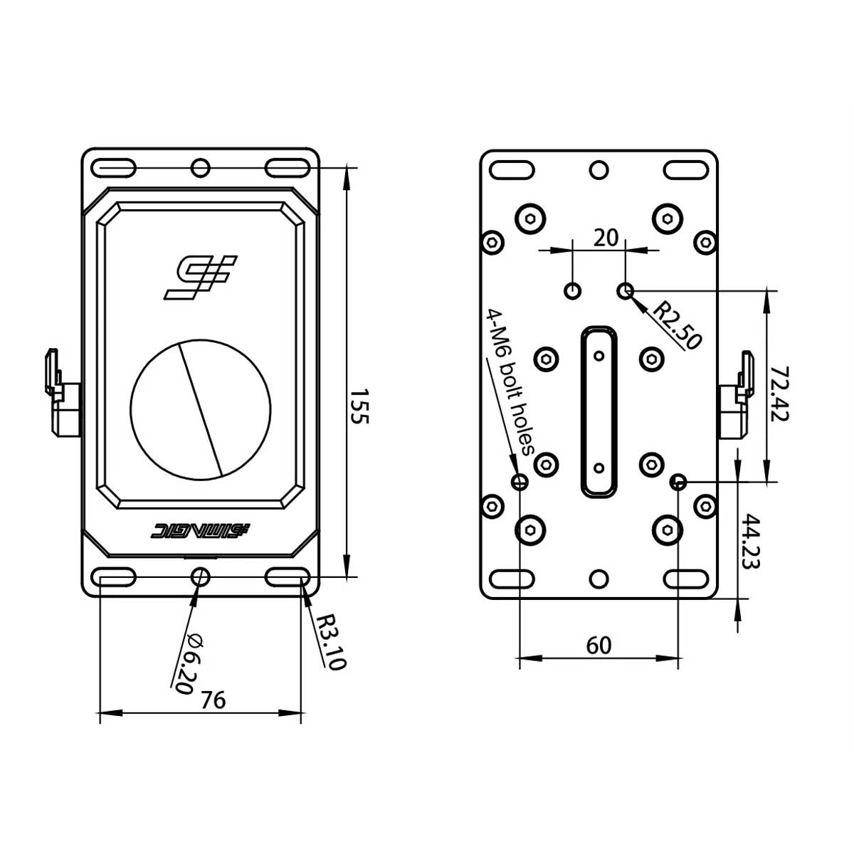 Simagic DS-8X Sim Racing Shifter - H-Pattern & Sequential