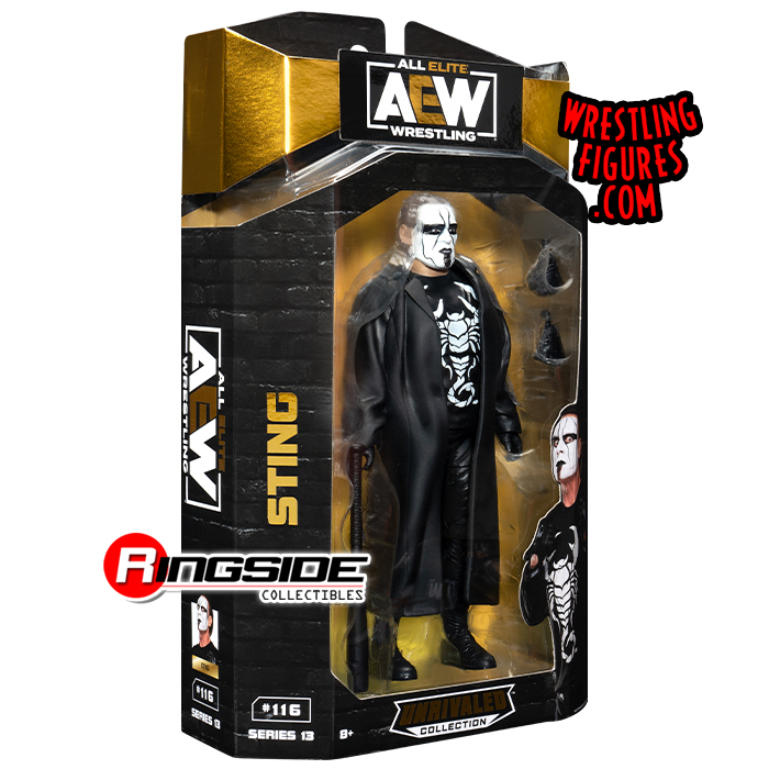 Sting - AEW Unrivaled 13 Toy Wrestling Action Figure by Jazwares!