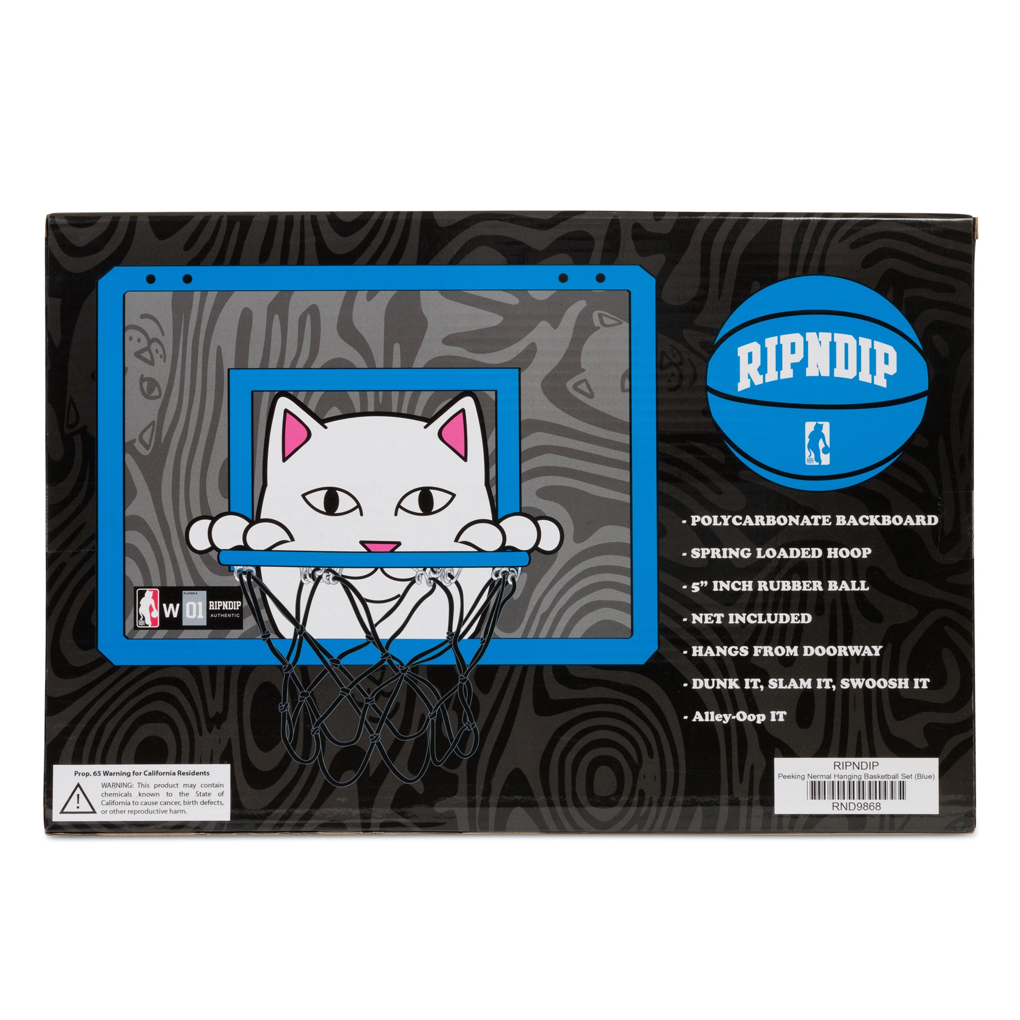 Peeking Nermal Hanging Basketball Set (Blue) – RIPNDIP