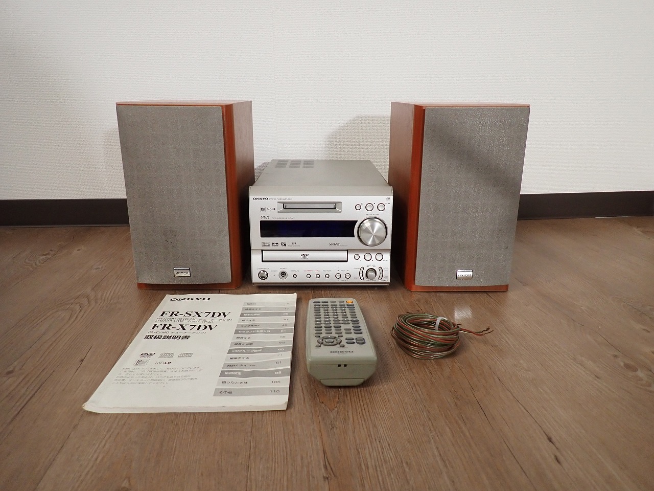 コンポ ONKYO FR-X7DV D-SX7A オンキヨー CD MD DVD チューナー ラジオ