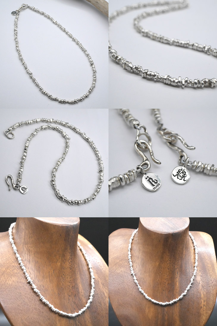 RYOKU シルバービーズネックレス silver beads necklace