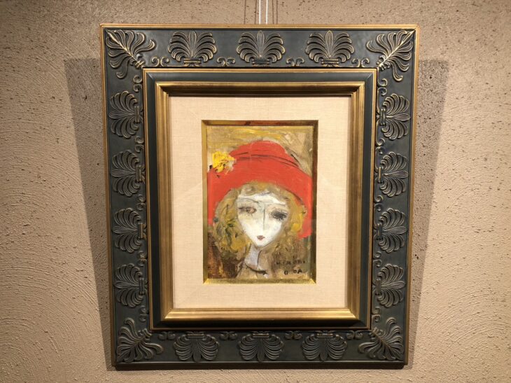 真作」ピジョット「ラン」静物画 油彩画 額装 サイン有り 真作