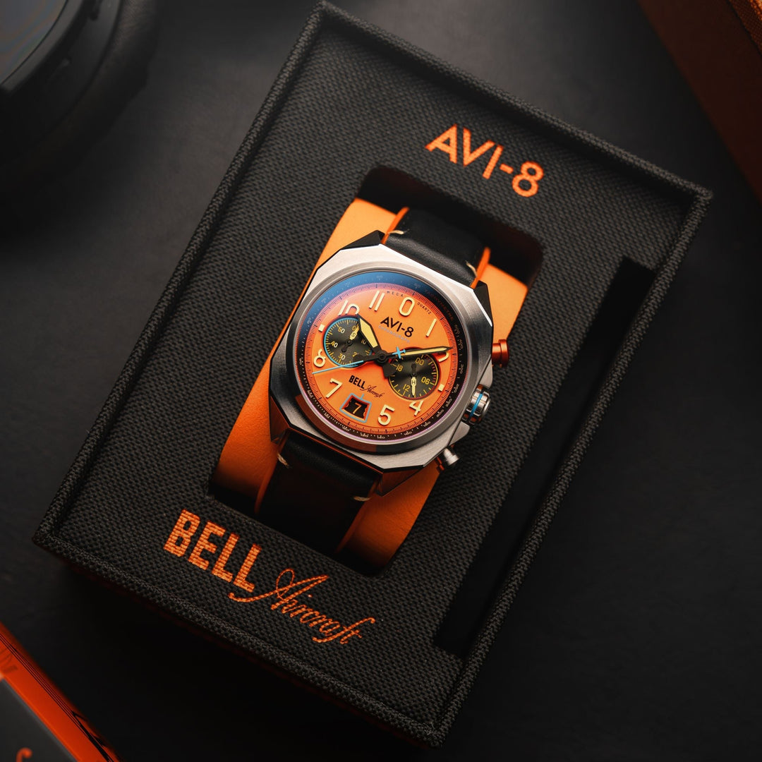 AVI-8 Bell X-1 Machbuster Chronograph Rusty Orange – Watches.com