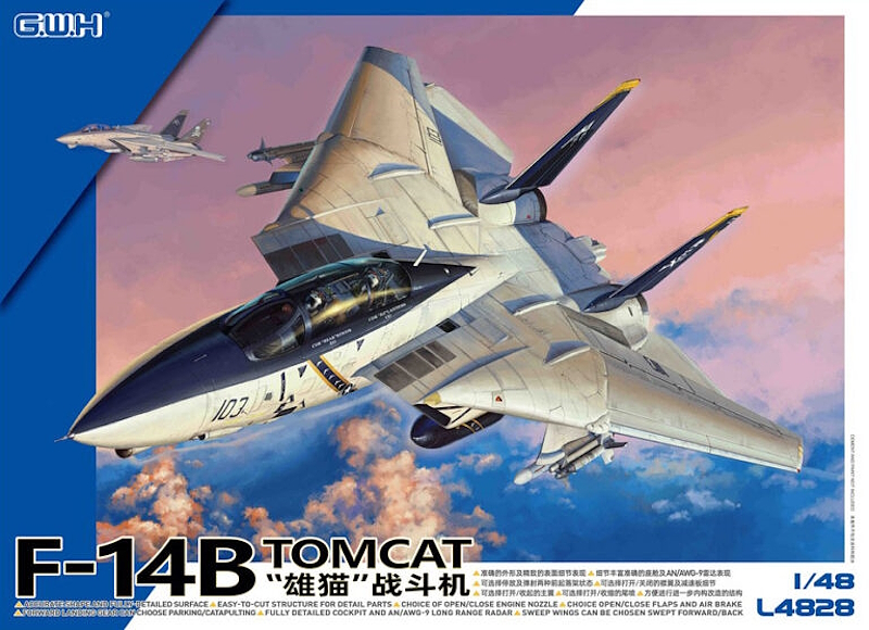 アメリカ海軍 F-14B 艦上戦闘機 (グレートウォールホビー 1/48