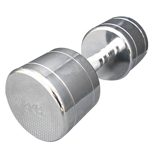 固定式クロームダンベル | ダンベル 筋トレ クローム メタリック 三頭