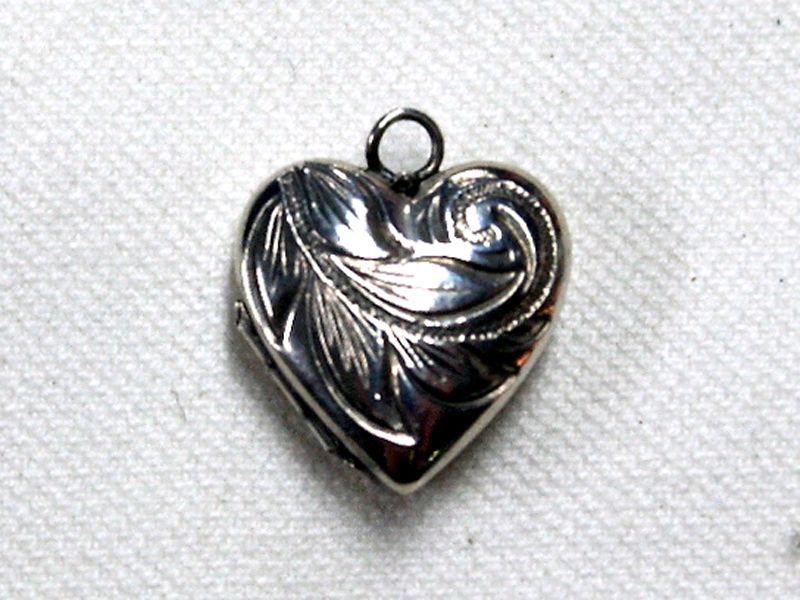 シルバー ペンダントトップ ハート 1930年代