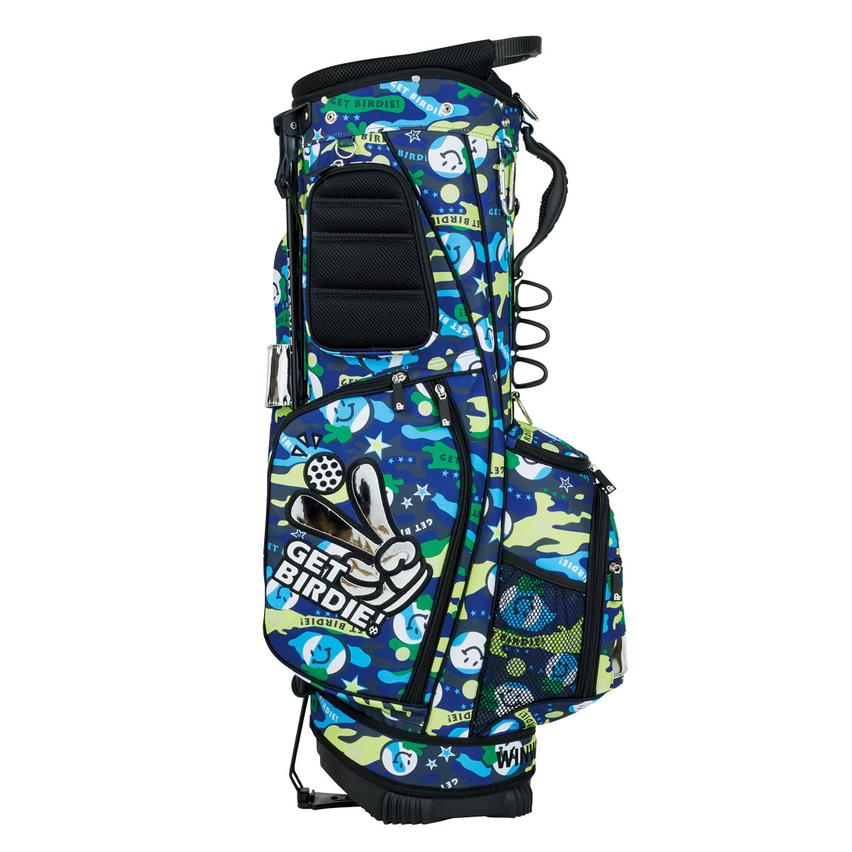キャディバッグ】GET BIRDIE! CAMO MULTI COLOR STAND BAG / 【公式