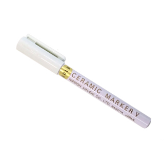 陶芸の専門店］陶芸.com セラミックマーカー ゴールド(ゴールド): 上絵