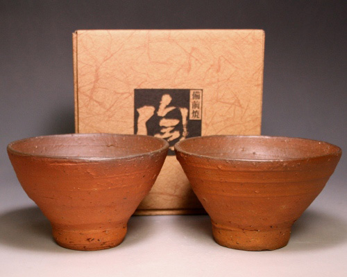 高力芳照 作 「備前夫婦茶碗」 ～備前焼専門卸小売店 川口陶楽苑～