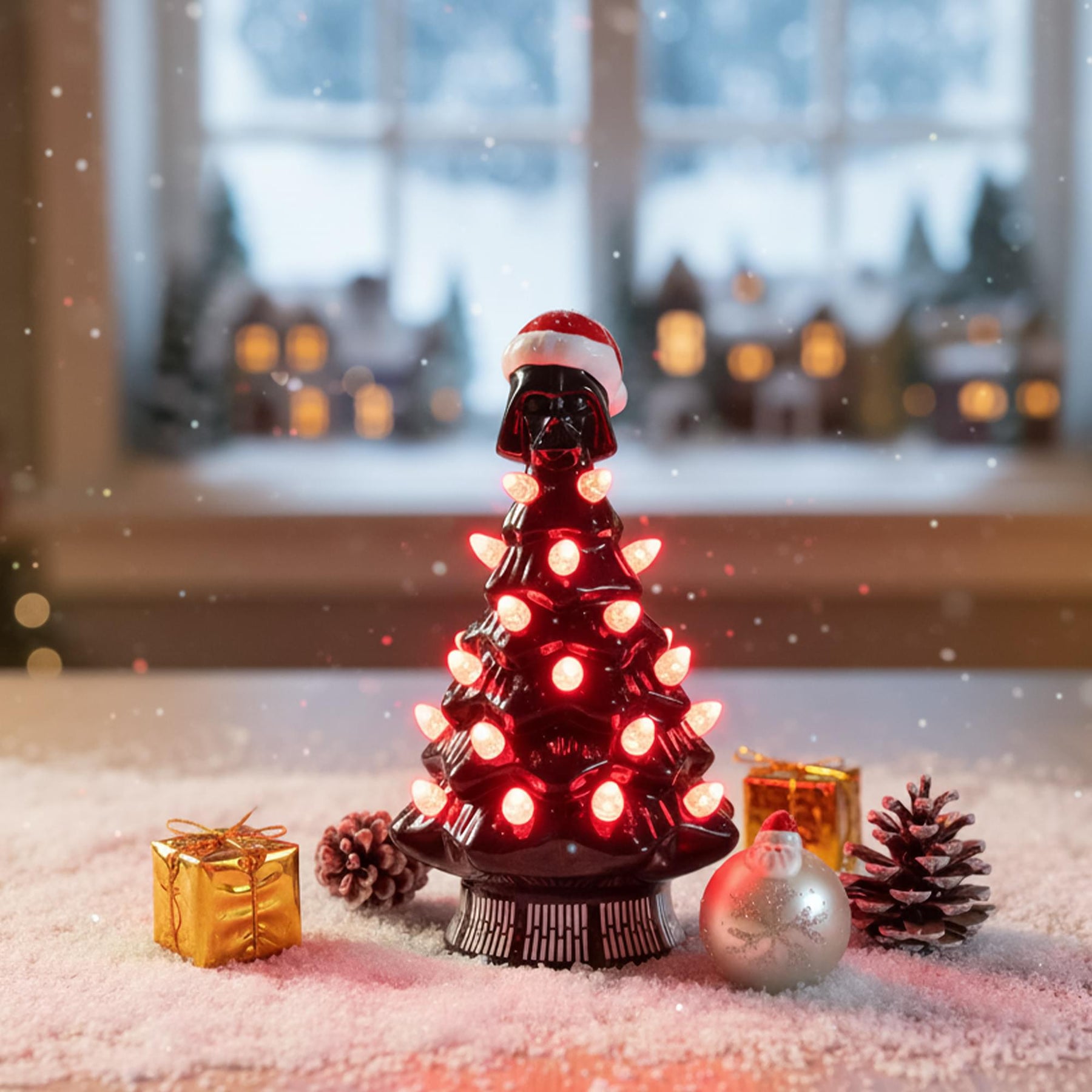Star Wars Light-Up Ceramic Christmas Tree Set Of 2 | Free Shipping