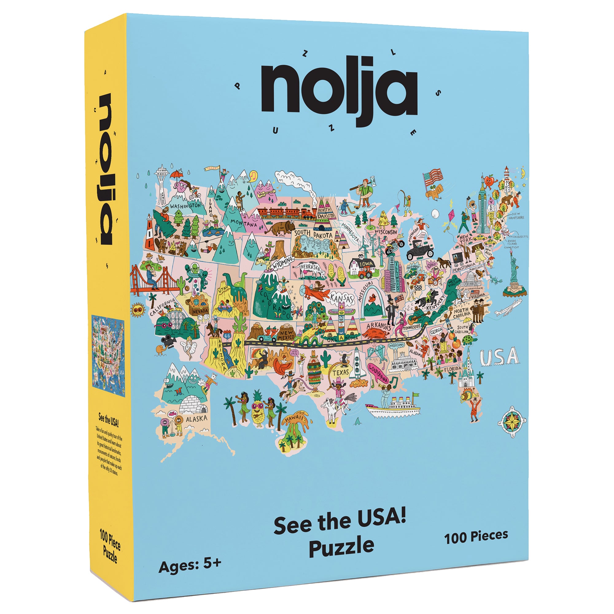 Nolja See the USA 100pc Jigsaw Puzzle – Toysmith
