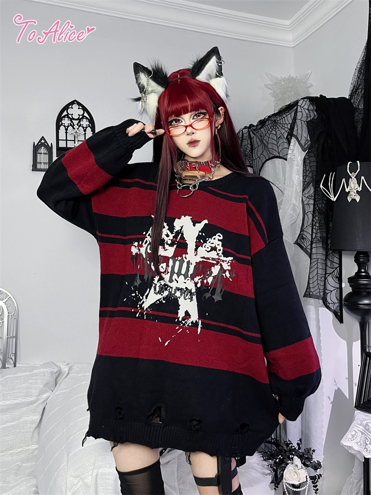 Black Shamrock】F212 ロックスターニットワンピース - To Alice