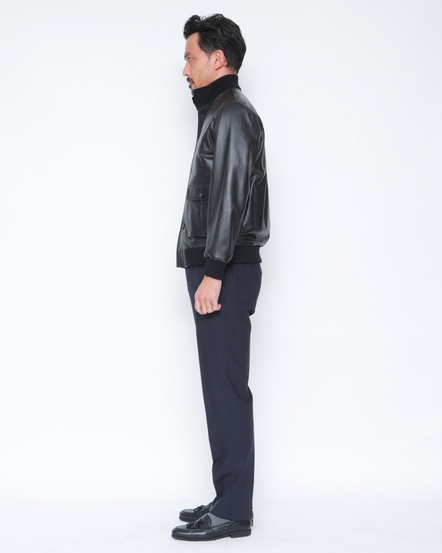 ナッパレザーブルゾン【VALSTARINO（LINED）/REGULAR FIT】｜VALSTAR