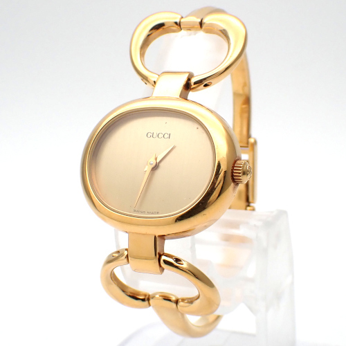 GUCCI グッチ 1600 レディース クォーツ腕時計 金色 GP 買取 - 神戸の