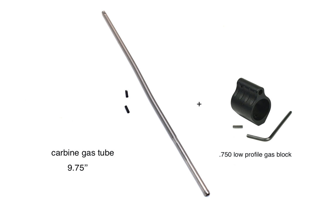 AR15 Carbine Length Gas Tube Stainless + Gas Block – Texas