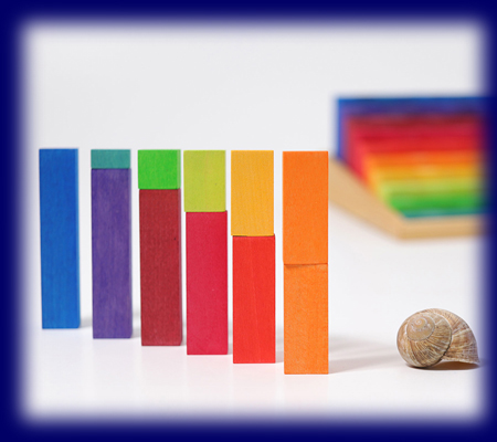 にじのカウンティングブロック（小）[おもちゃ][つみ木]