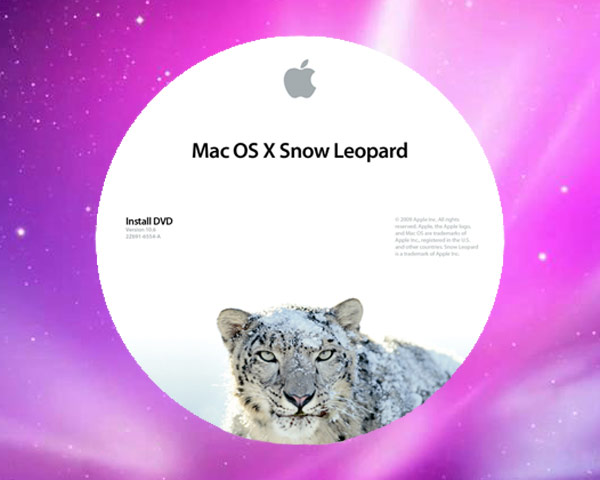 Mac OS X 10.6 - Snow Leopard CPU Drop-In DVD MC223Z/A 2Z691-6554-A