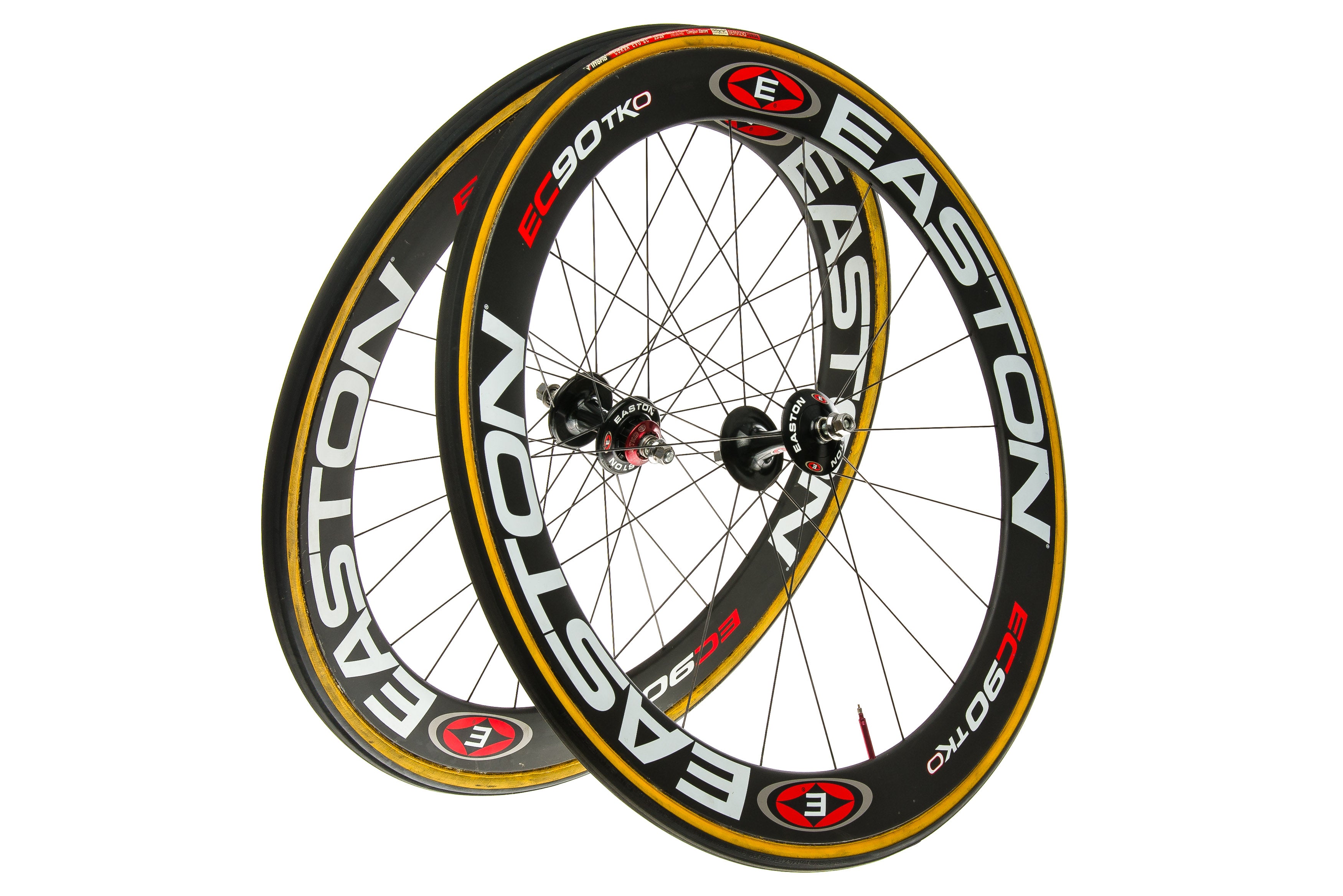 Easton EC90 TKO Carbon Tubular 700c Wheelset | The Pro's Closet