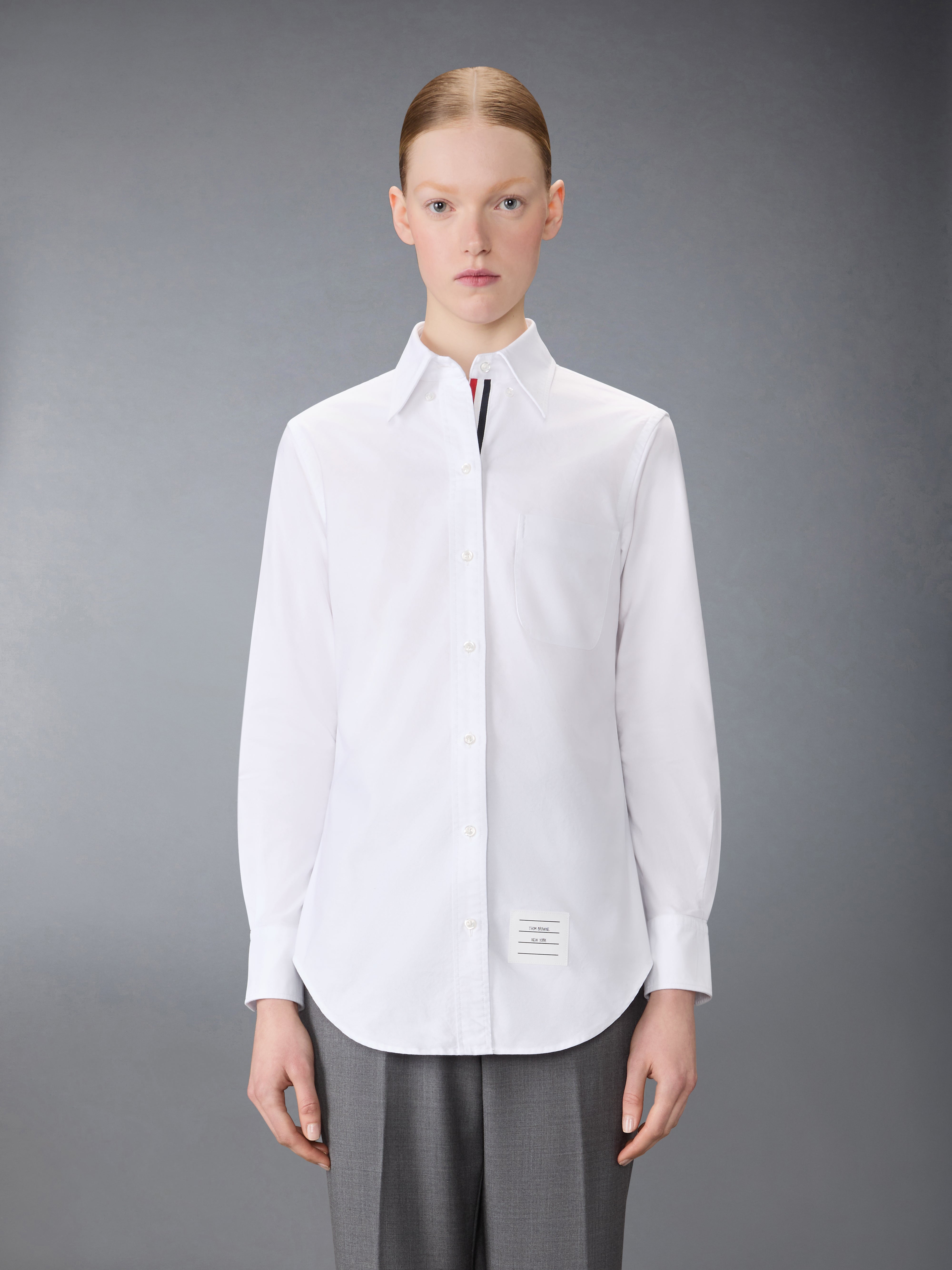 オックスフォード グログラン プラケット クラシック シャツ | Thom Browne