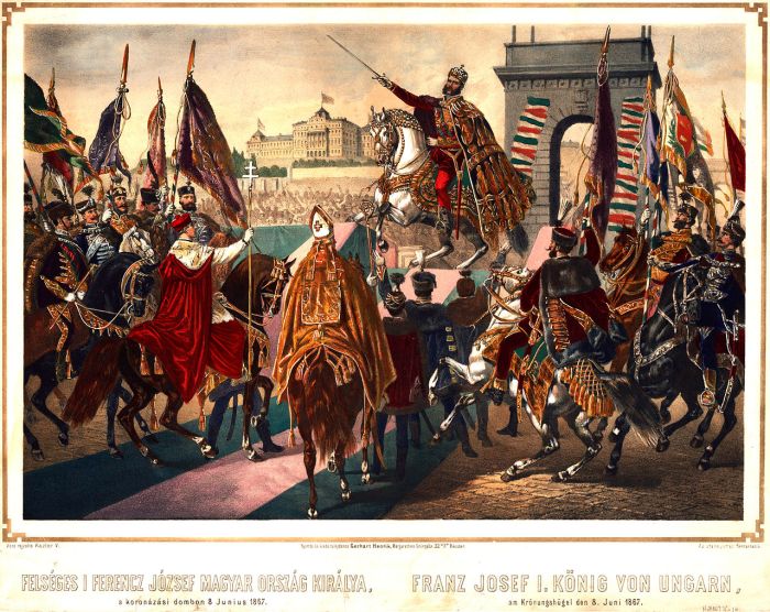 ハンガリー 1907年銘 5コロナ銀貨 フランツ・ヨーゼフ1世戴冠40周年