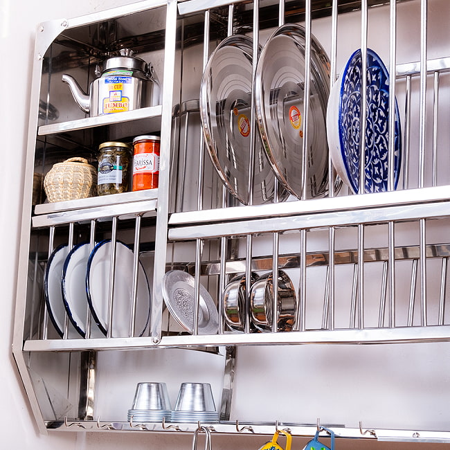 約75.5cm*約91cm〕魅せる収納 インドから昔ながらの 壁掛け式