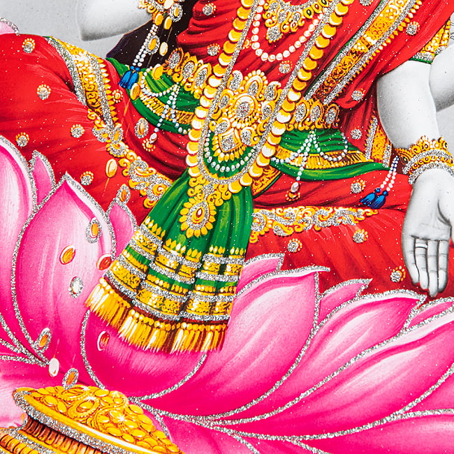 約40.5cm×約30.5cm〕輝くラメ入り・インドのヒンドゥー神様ポスター