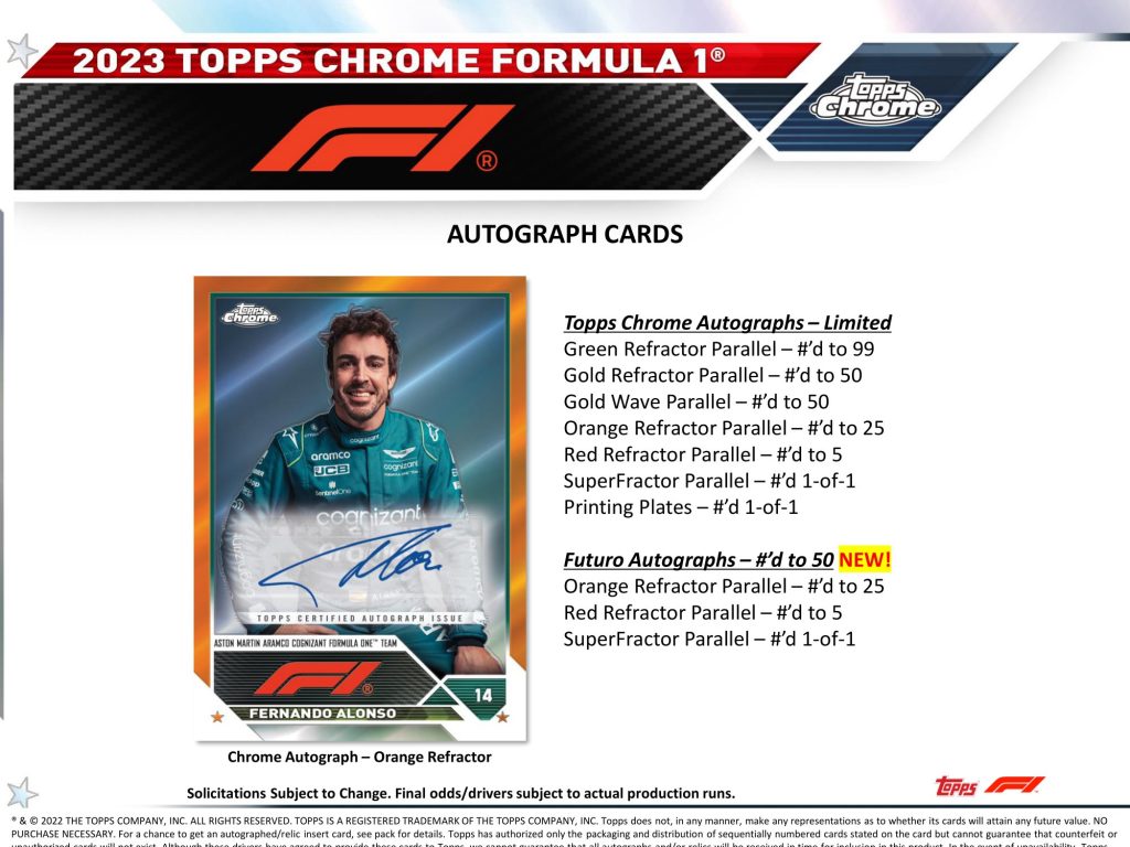 2023 TOPPS CHROME FORMULA 1 HOBBY【製品情報】 | Trading Card Journal