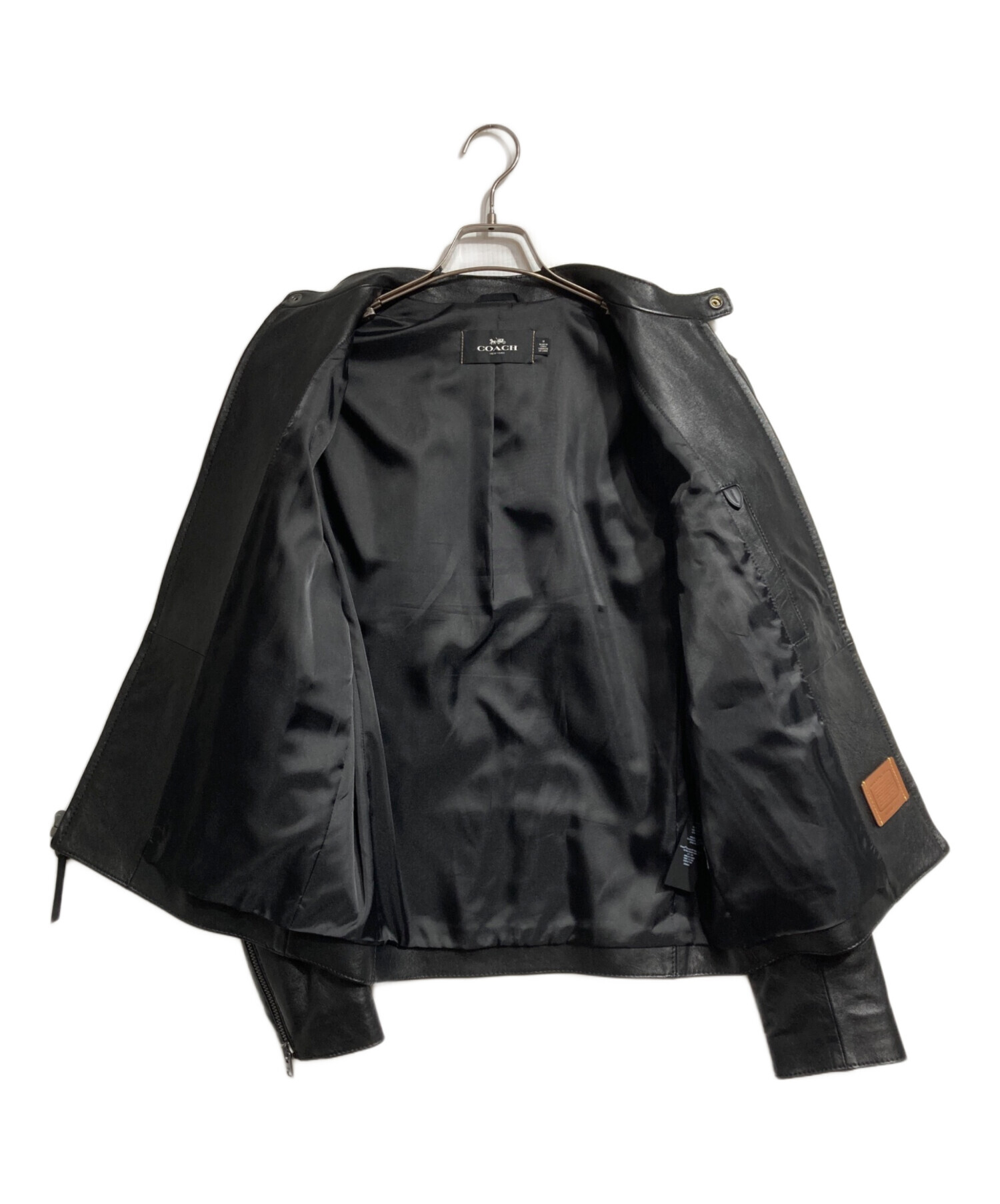 中古・古着通販】COACH (コーチ) レザーシングルライダースジャケット