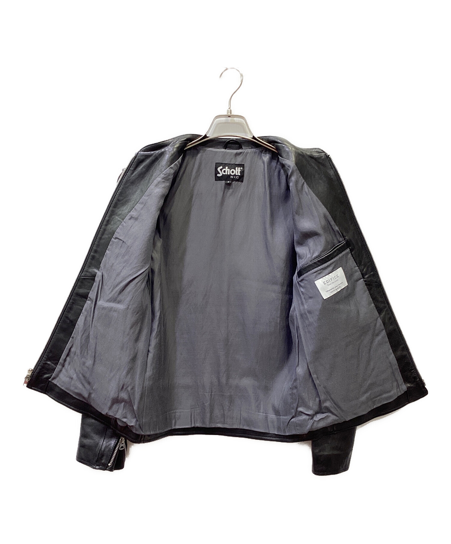 中古・古着通販】Schott (ショット) EDIFICE (エディフィス) レザー