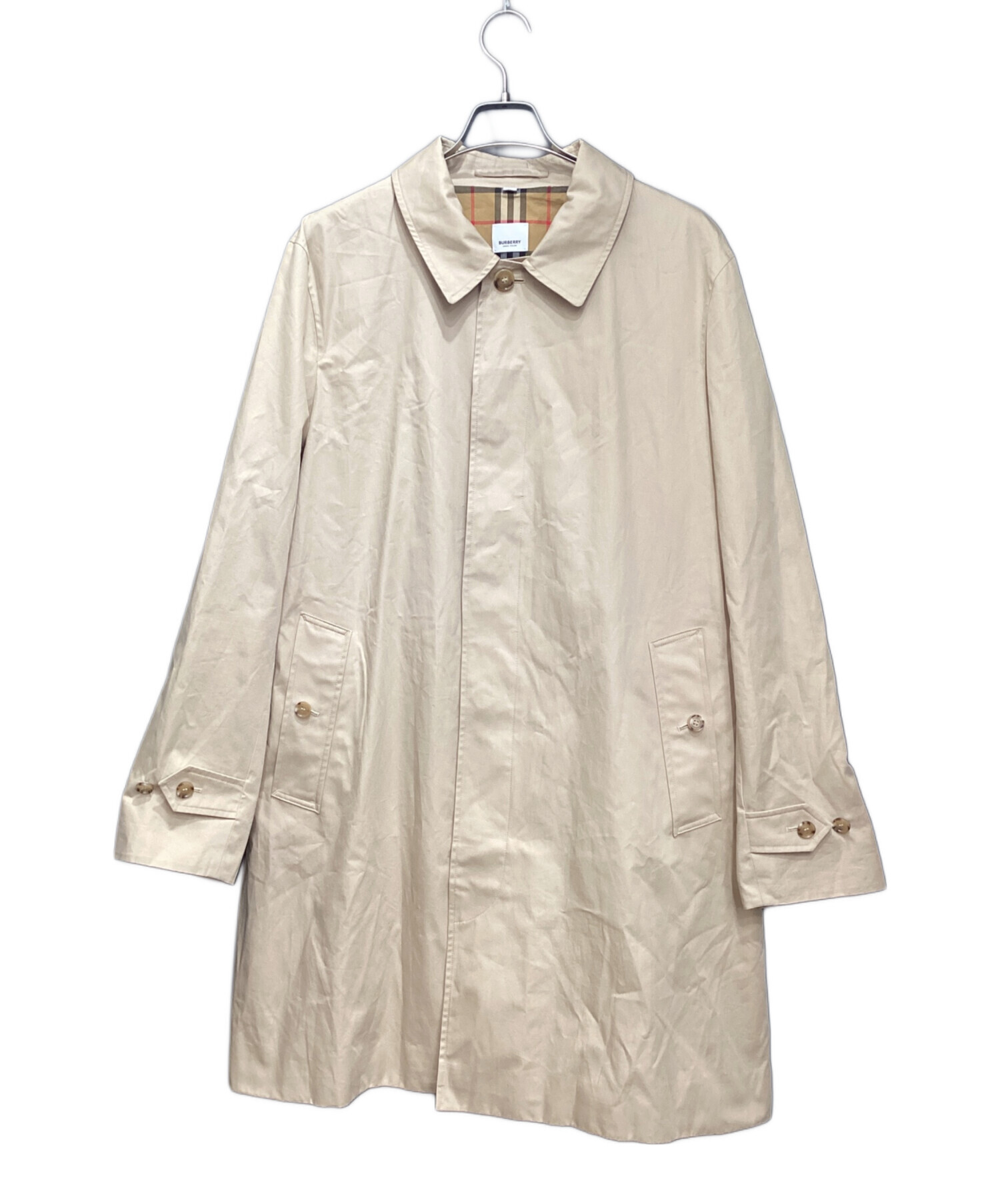 中古・古着通販】BURBERRY (バーバリー) ステンカラーコート ベージュ